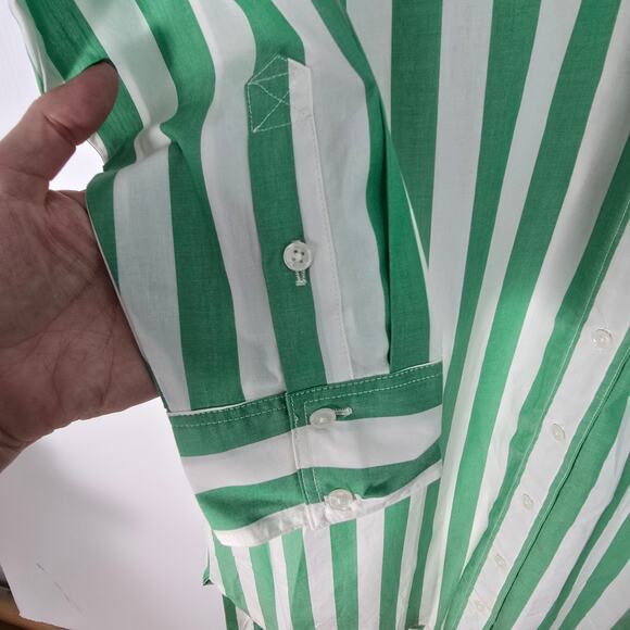 Boden Cotton Midi Shirt Dress Relaxed Fit Long Sleeve Button Front Waist Tie 10 - Picture 6 of 8